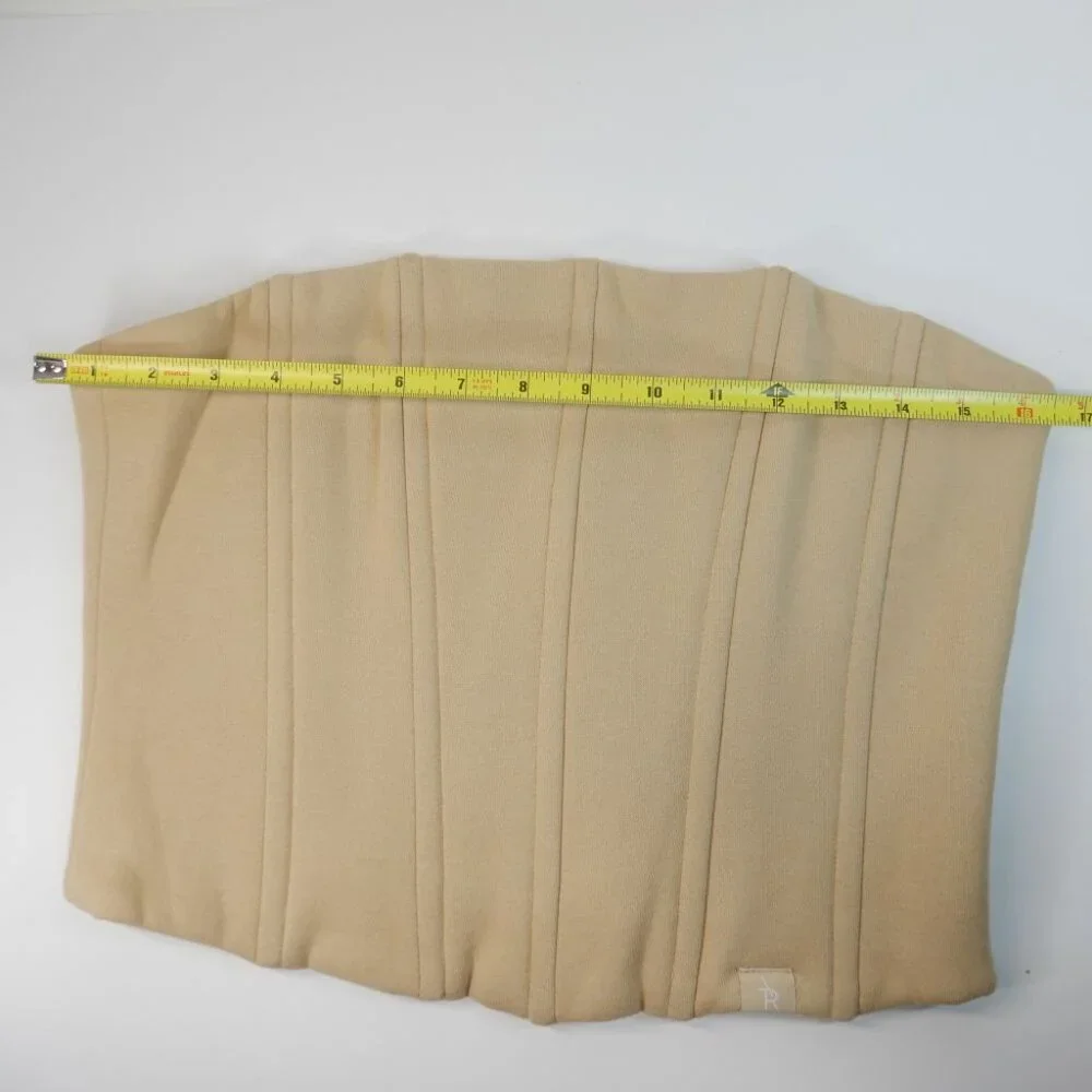ATOIR x ROZALIA The Corset Top Size 12 L Sand Beige Boned Back Zip Stretch NEW - Picture 13 of 14